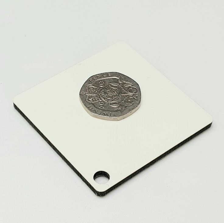 Blank Square Glossy Sublimation Keyrings - Image 3