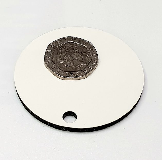 100 x Round MDF Keyrings Blank for Sublimation Printing - Image 2