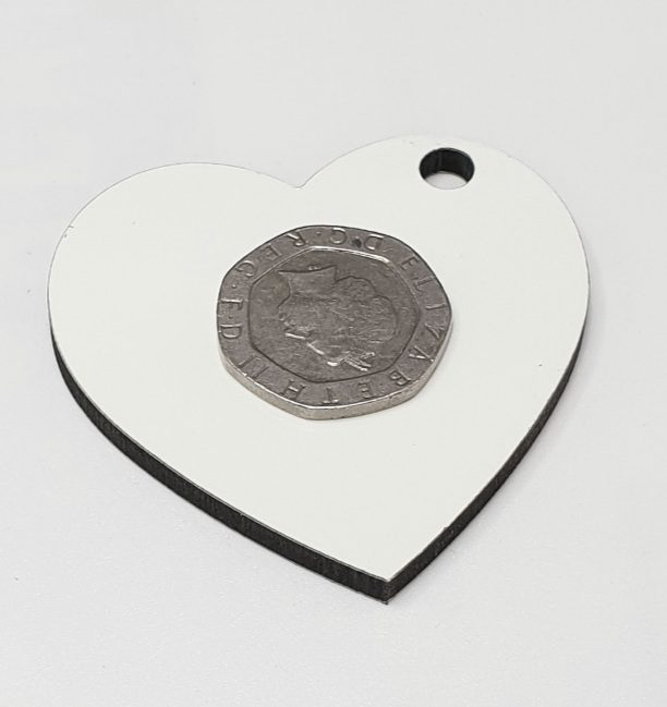 sublimation keyring Heart