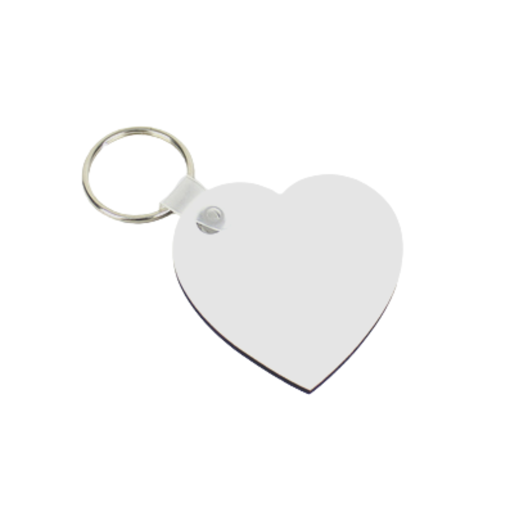 sublimation keyring heart