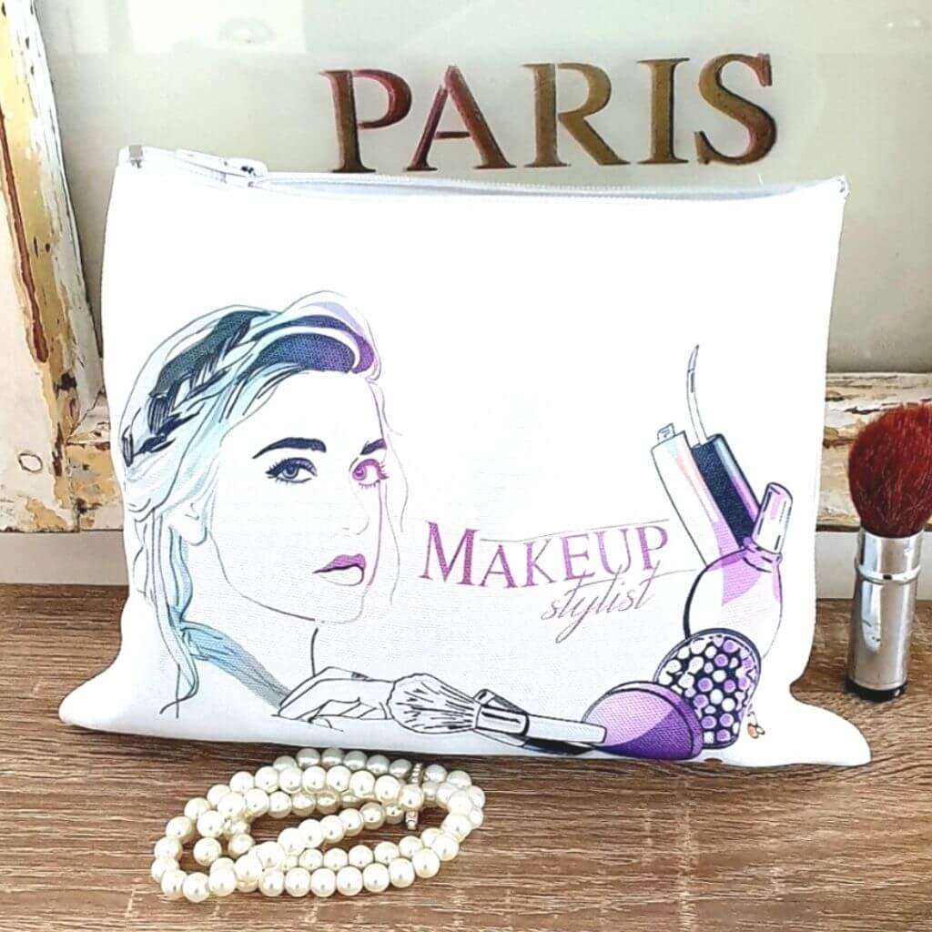 sublimation makeup bag